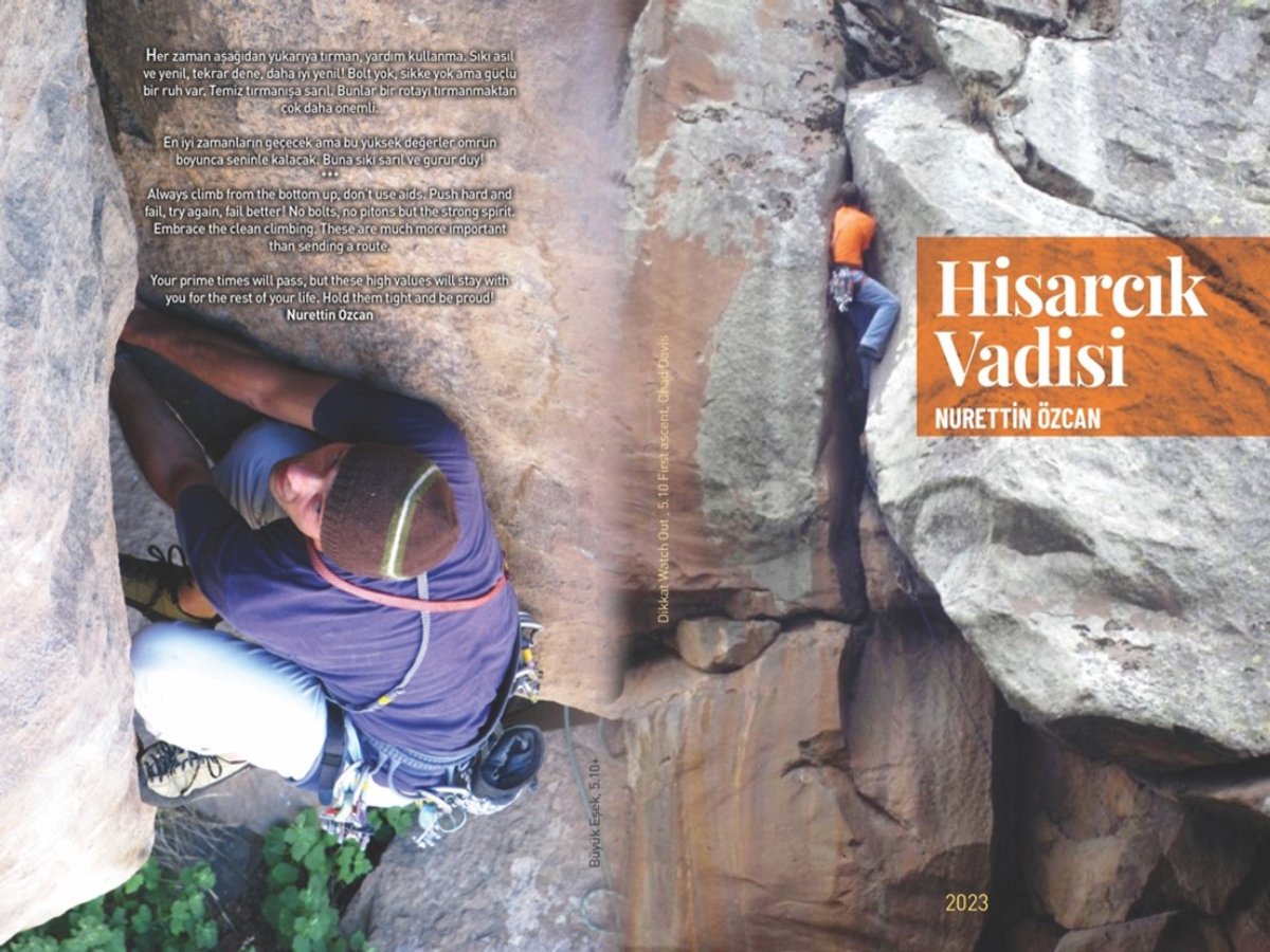 Hisarcık Vadisi Tırmanış Rehberi Ön ve Arka Kapak