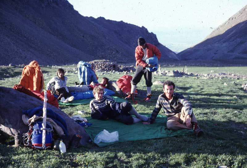 Dönüşte bivak yapıyoruz.