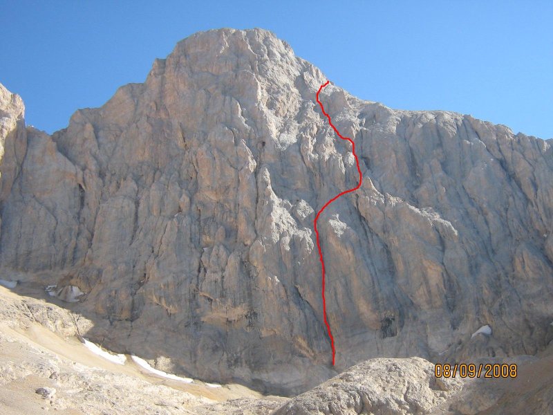 Tırmanılan rota hattı