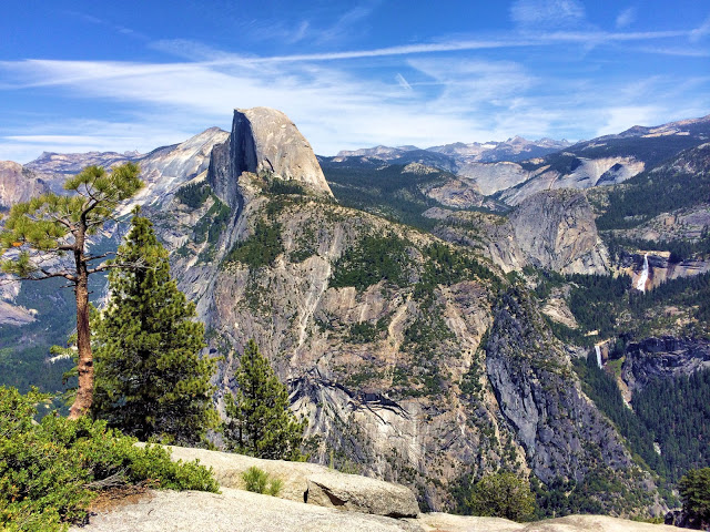 Half Dome'un Sentinel Dome'dan Görünüşü